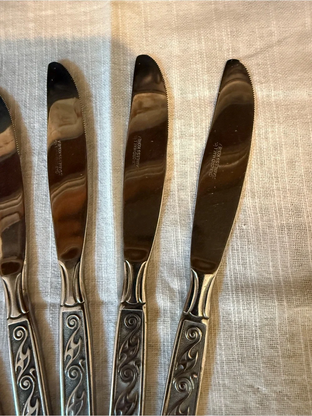 Vintage Oxford Hall Palo Alto Butter Table Knife Set - 6 Piece